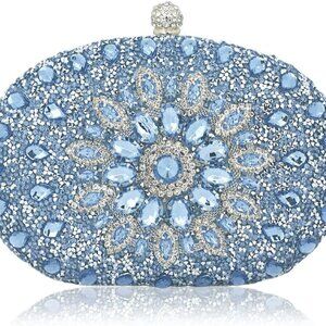Women Clutch Purse Rhinestones Evening Bag Bridal Wallet Sparkly Party Bag